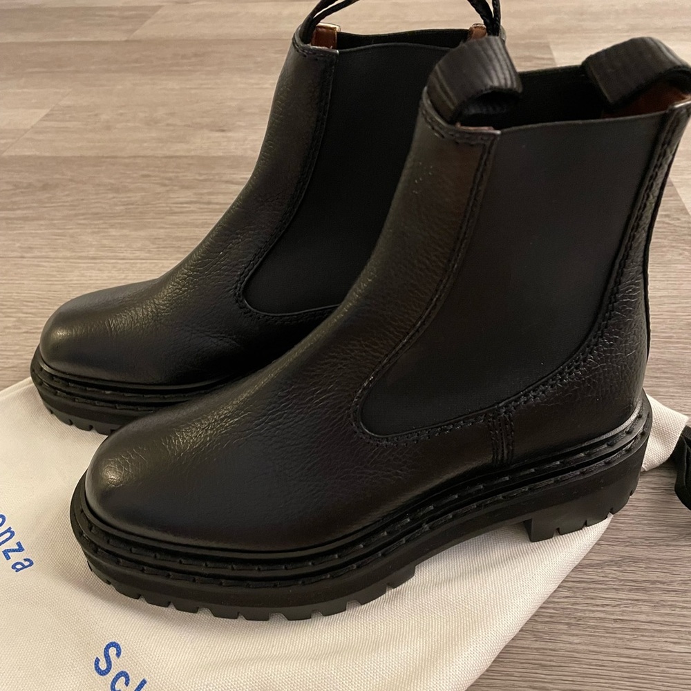 Proenza Schouler Leather Lug Sole Combat boot 37, made in Italy